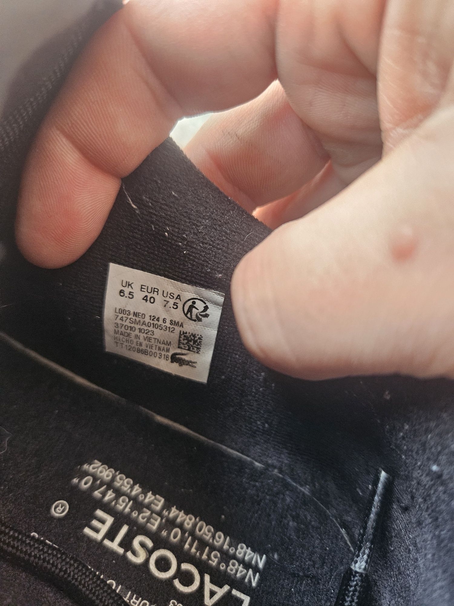Кросівки Lacoste Снікерcи 747SMA0105 Чорний ОРІГІНАЛ 
Снікерcи 747SMA0