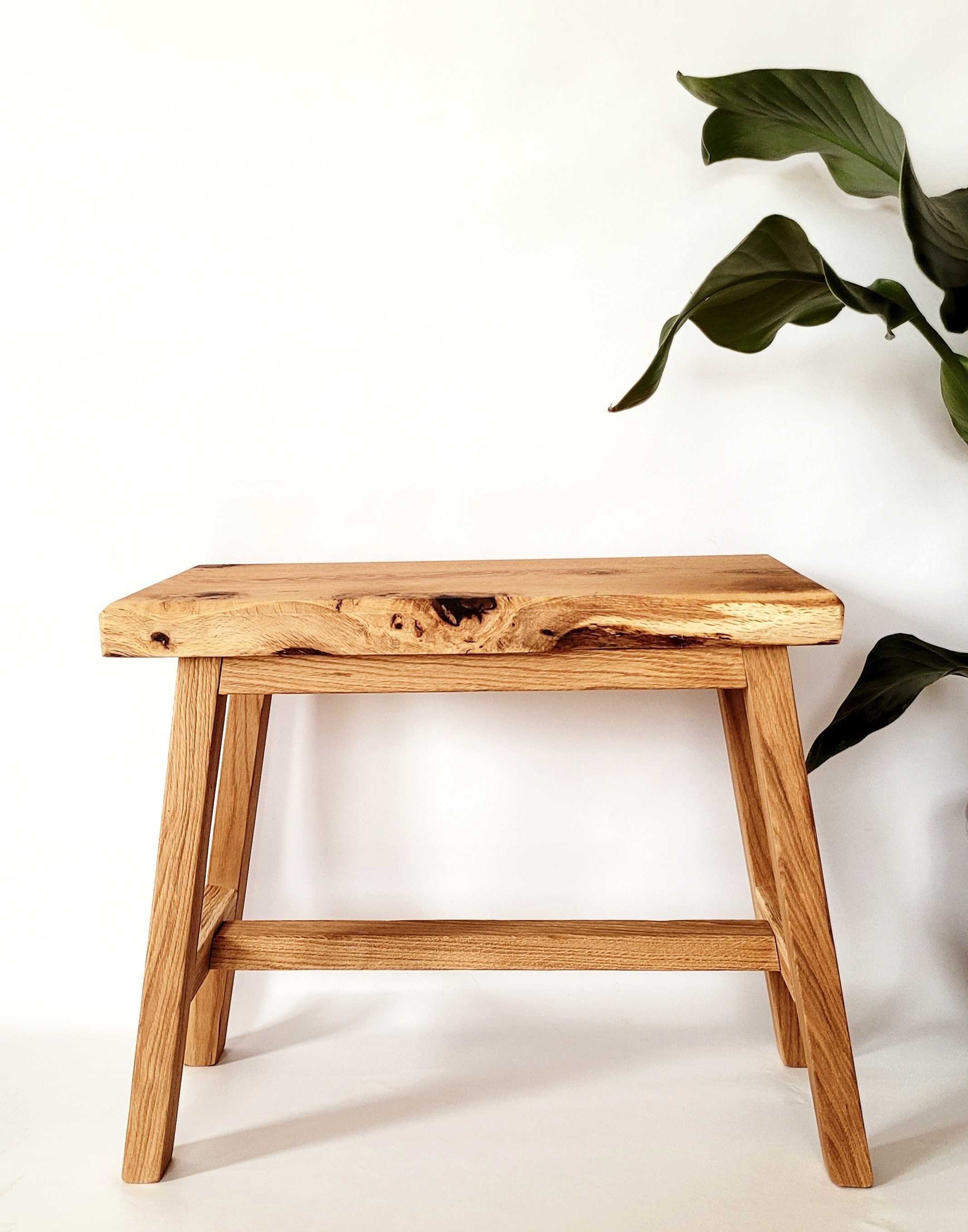 Ławka ławeczka drewniana dębowa