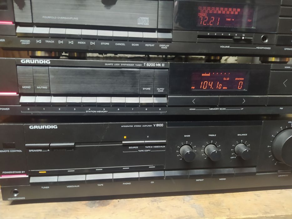 Zestaw  SABA Sony  Grundig Technics Sherwood Jvc