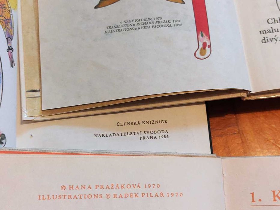 Zestaw 10 bajek PRL, ksiazki dla dzieci 1970-80 z Czechosłowacji