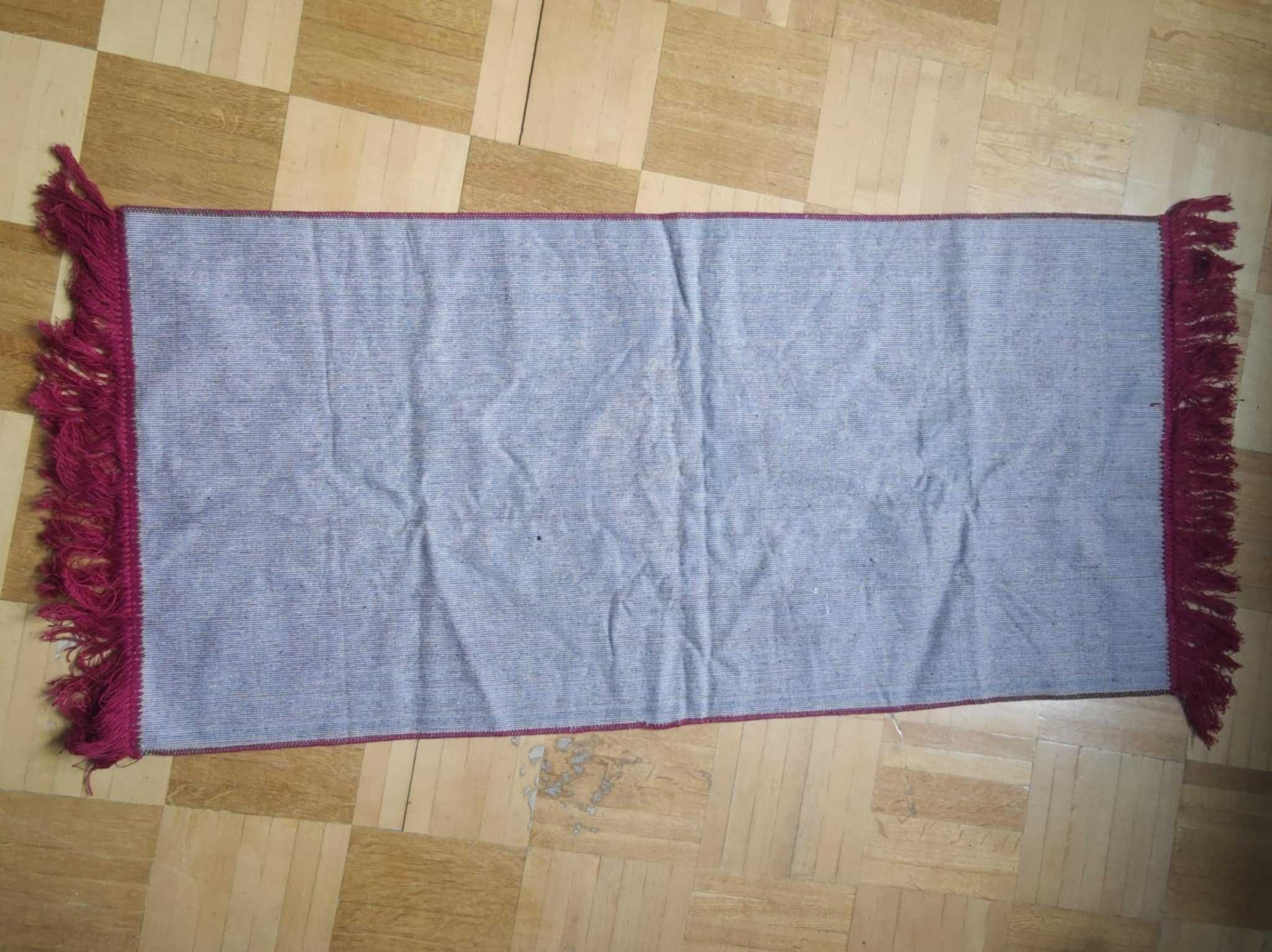 RUNOTEX kilim dywan klęcznik PRL 80 lat kalisz fwr czerwony