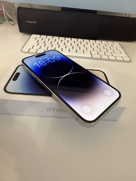 iPhone 14 Pro 256gb Silver Bateria 94% od nowości