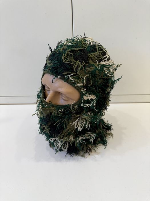 Балаклава пухнаста нитки / балаклава снуд бафф