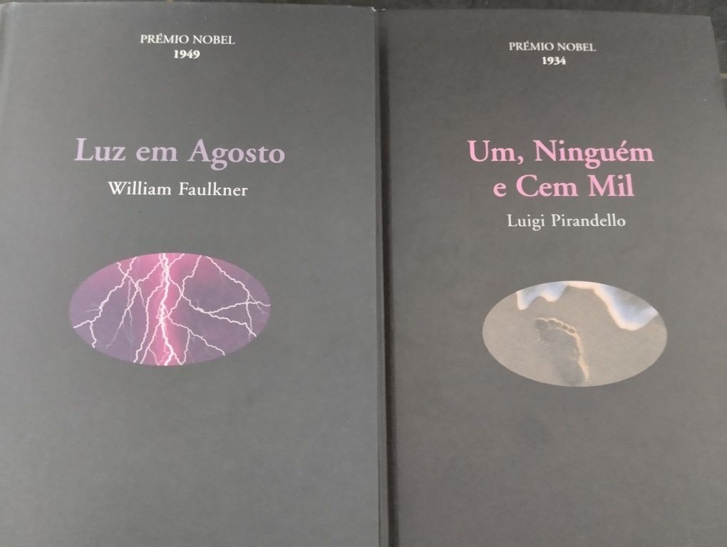 Vários livros de Prémio Nobel anos 30, 40, 50 e 80,