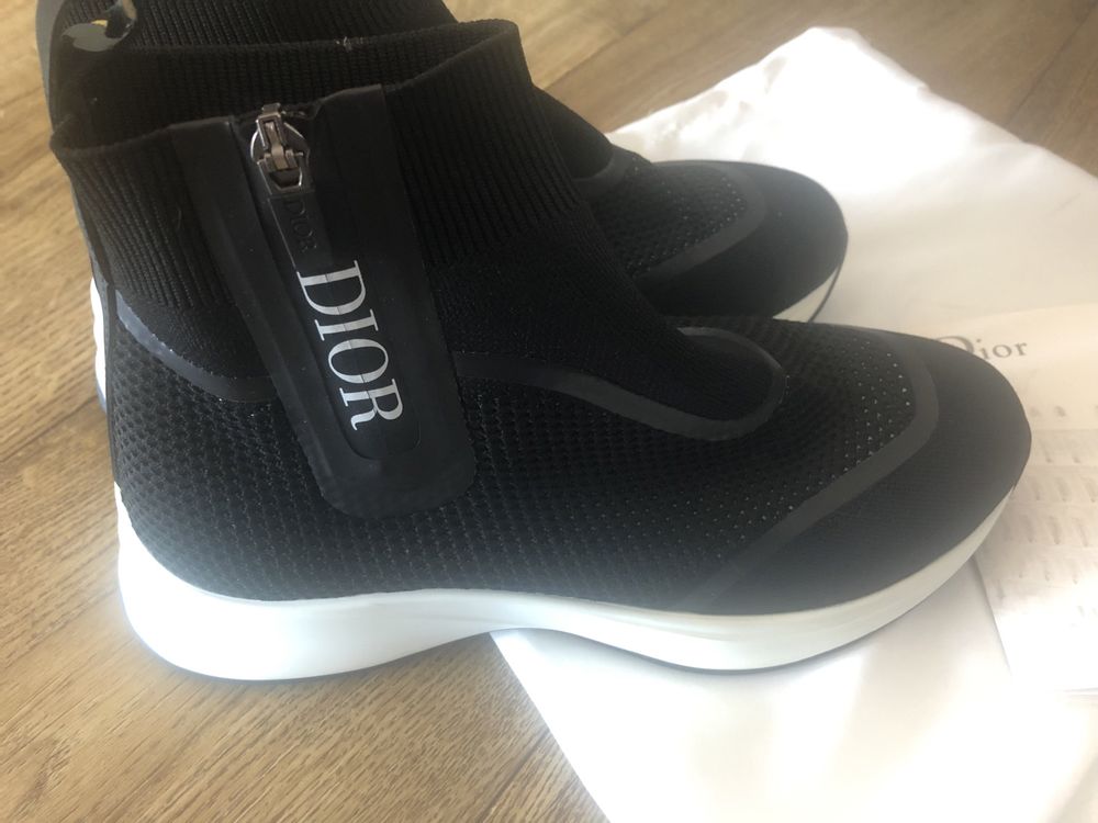 Oryginalne buty DIOR damskie czarne Nowe rozm 40- faktura w zestawie