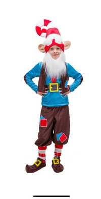 Дитячий маскарадний костюм для хлопчика «ГНОМІК» 3 розмір (120-130)