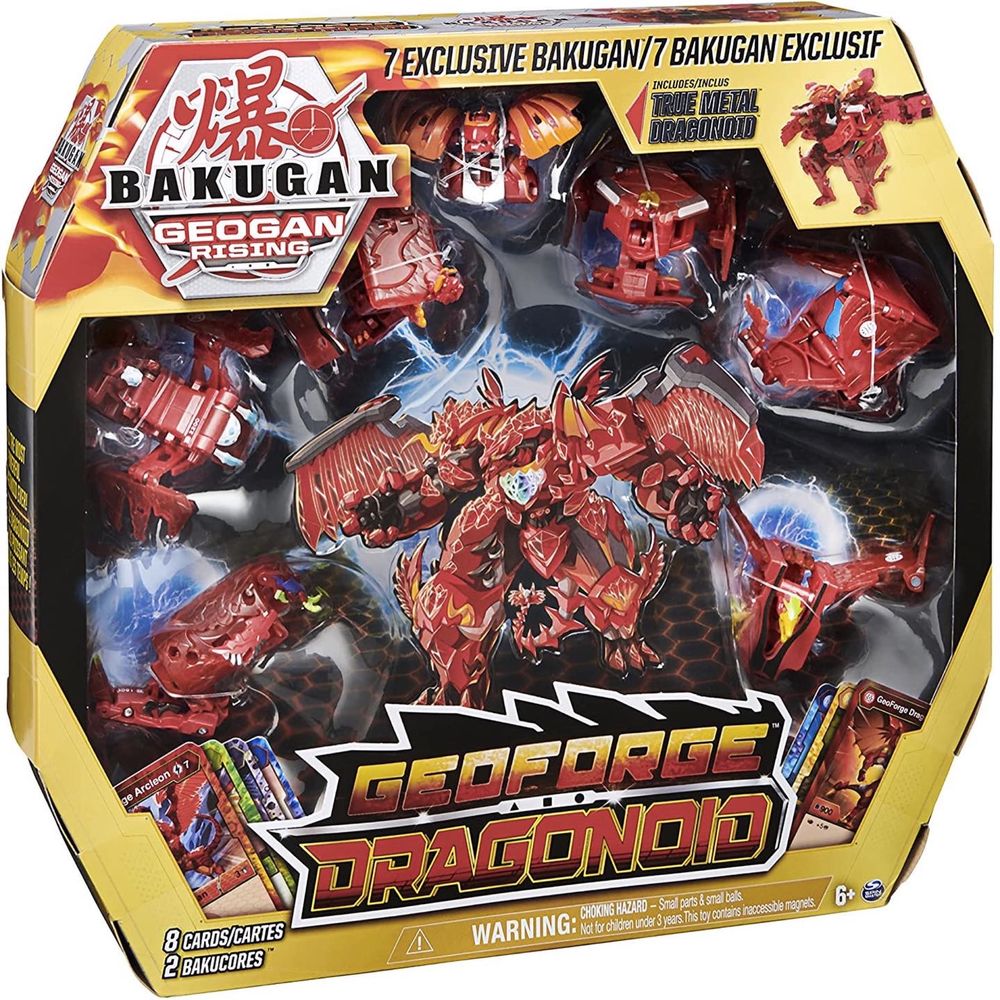 Новый бакуган Драгоноид Bakugan GeoForge Dragonoid, 7-in-1