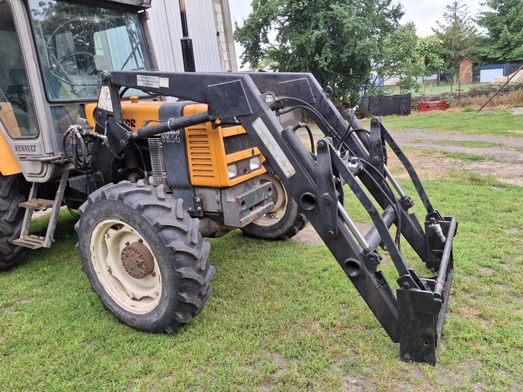 Tur, ładowacz czołowy stoll, krokodyl, adaptacja renault 75-14