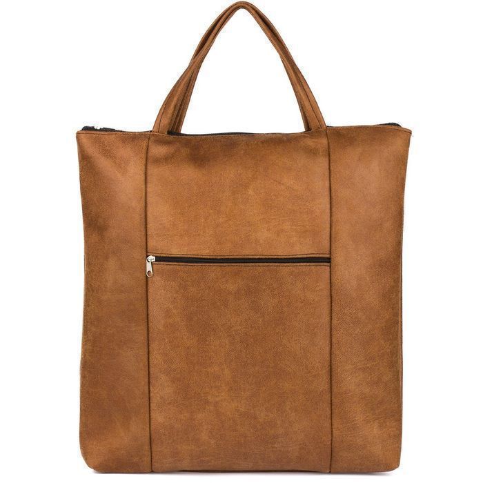 Camel Torba duża damska skóra ekologiczna torebka A4 nubuk na zakupy