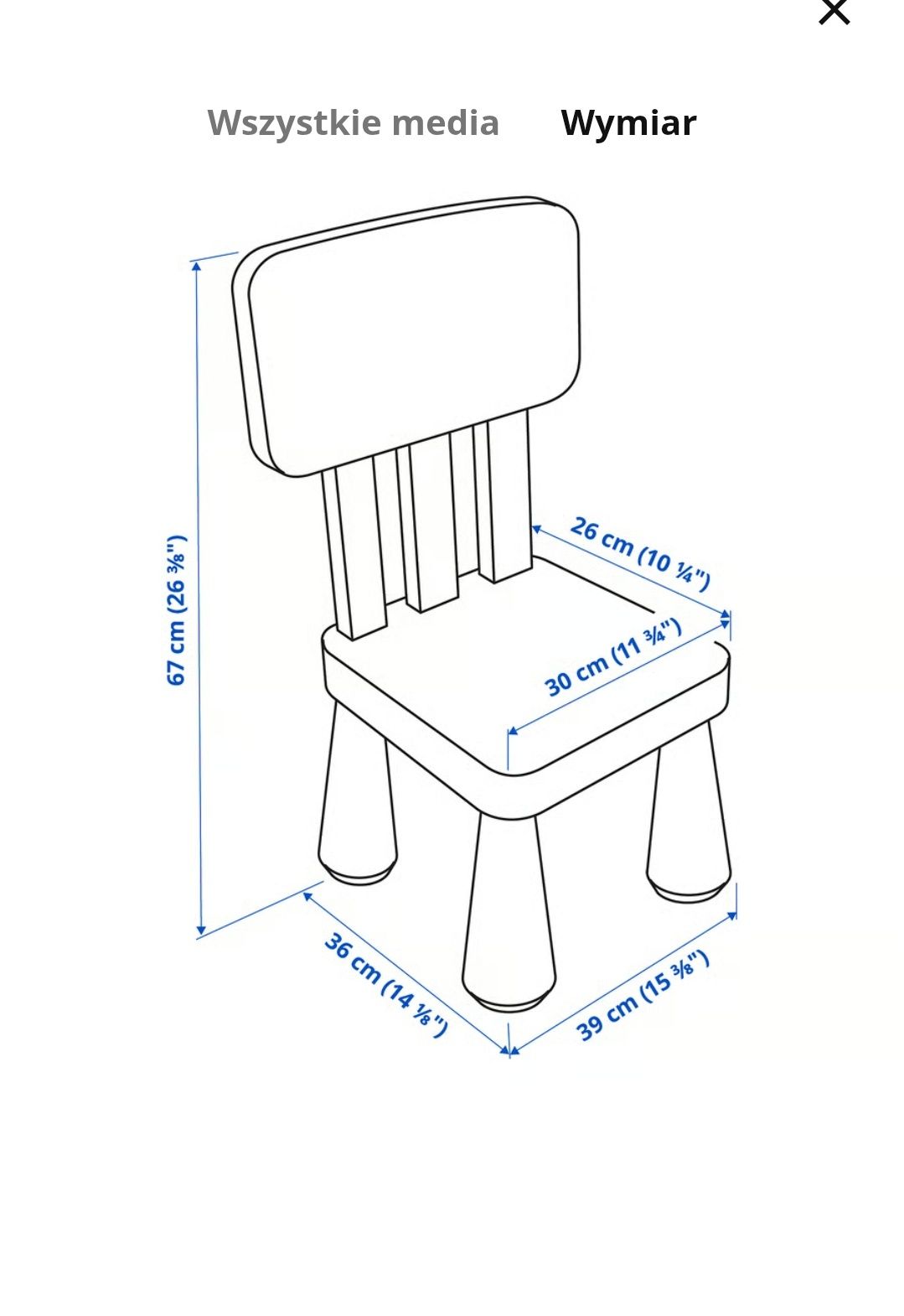 Krzesełko dla dziecka ikea