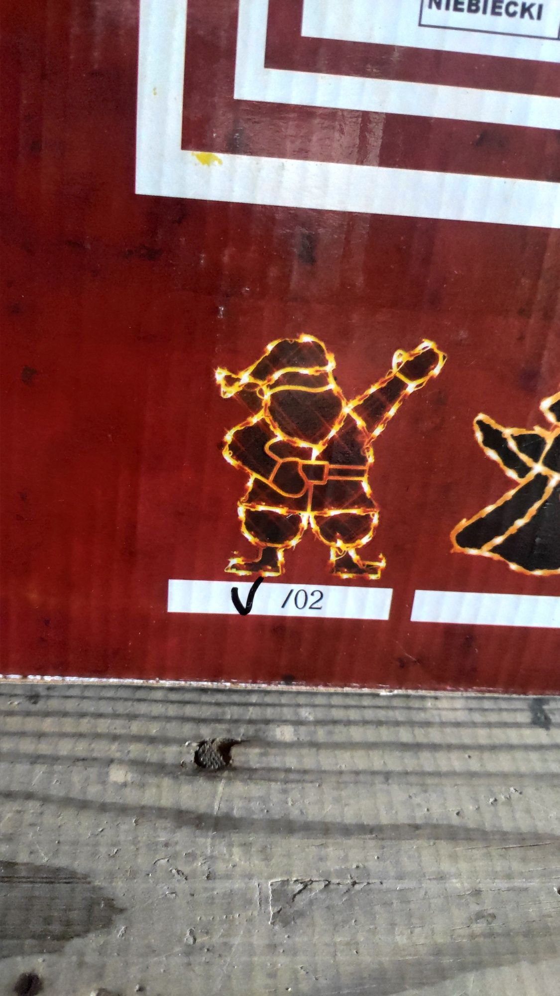 Ozdoby świąteczne świecące.
