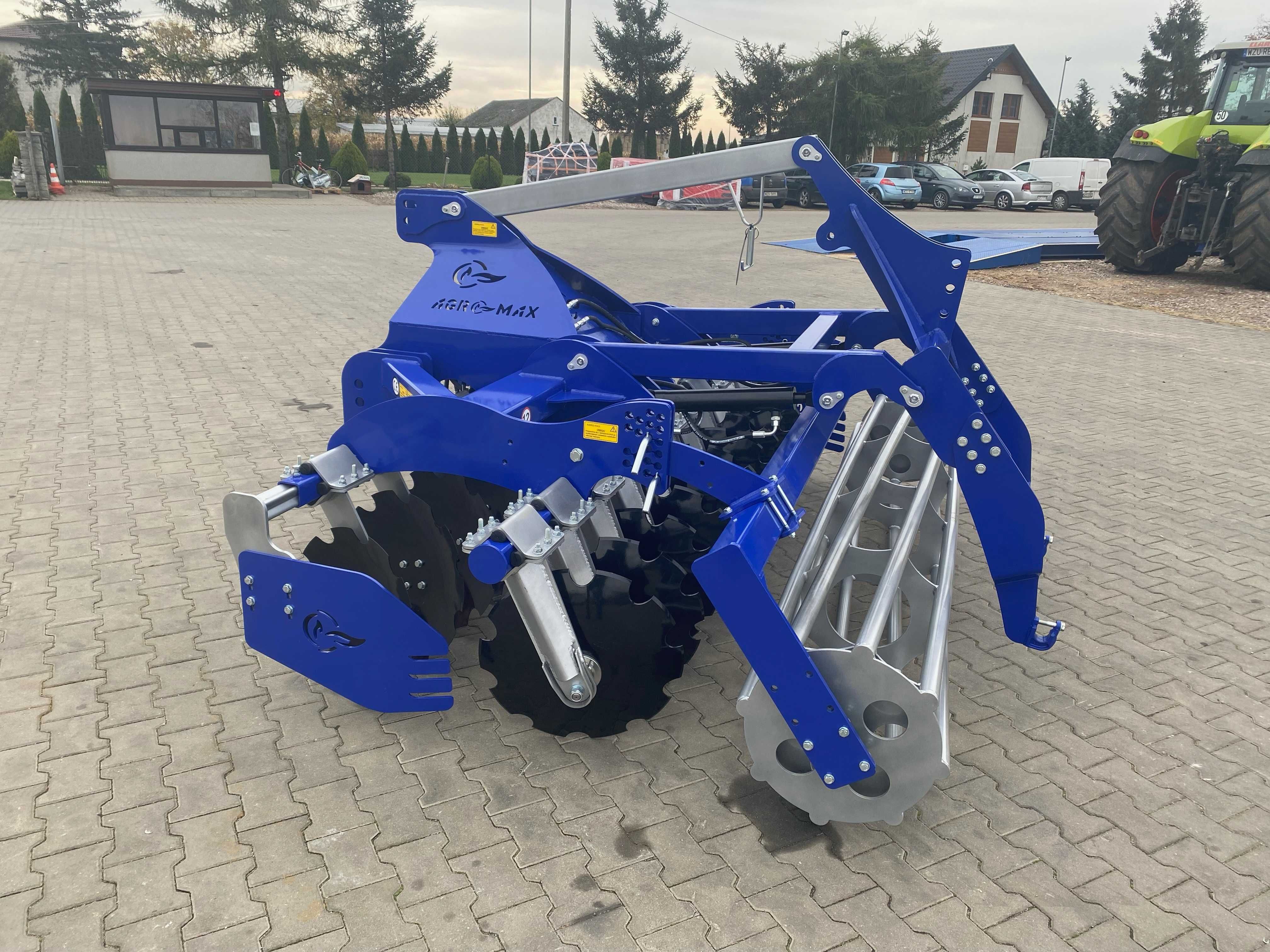 Brona talerzowa 2,5 m, agregat talerzowy Agro-Max fi560 wał rurowy