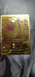Złota karta pokemon EnteiGX  hp180