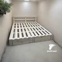 Ліжко з соснової дошки в стилі лофт , паллет