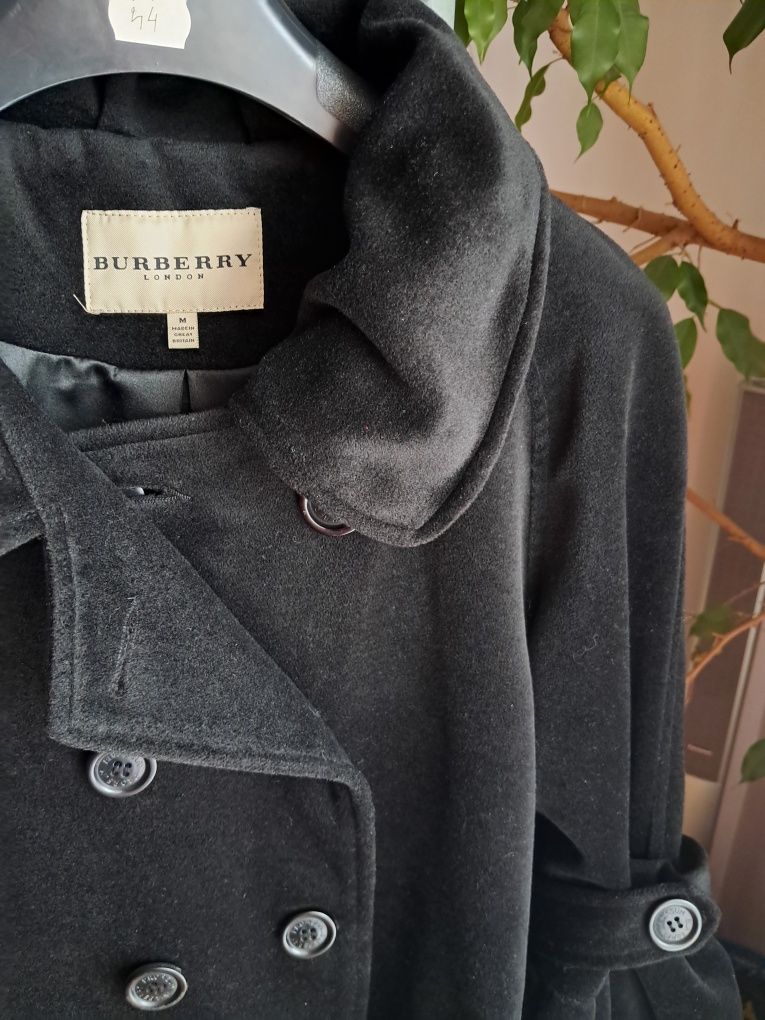 Elegancki czarny płaszczyk/budrysówka Burberry London M