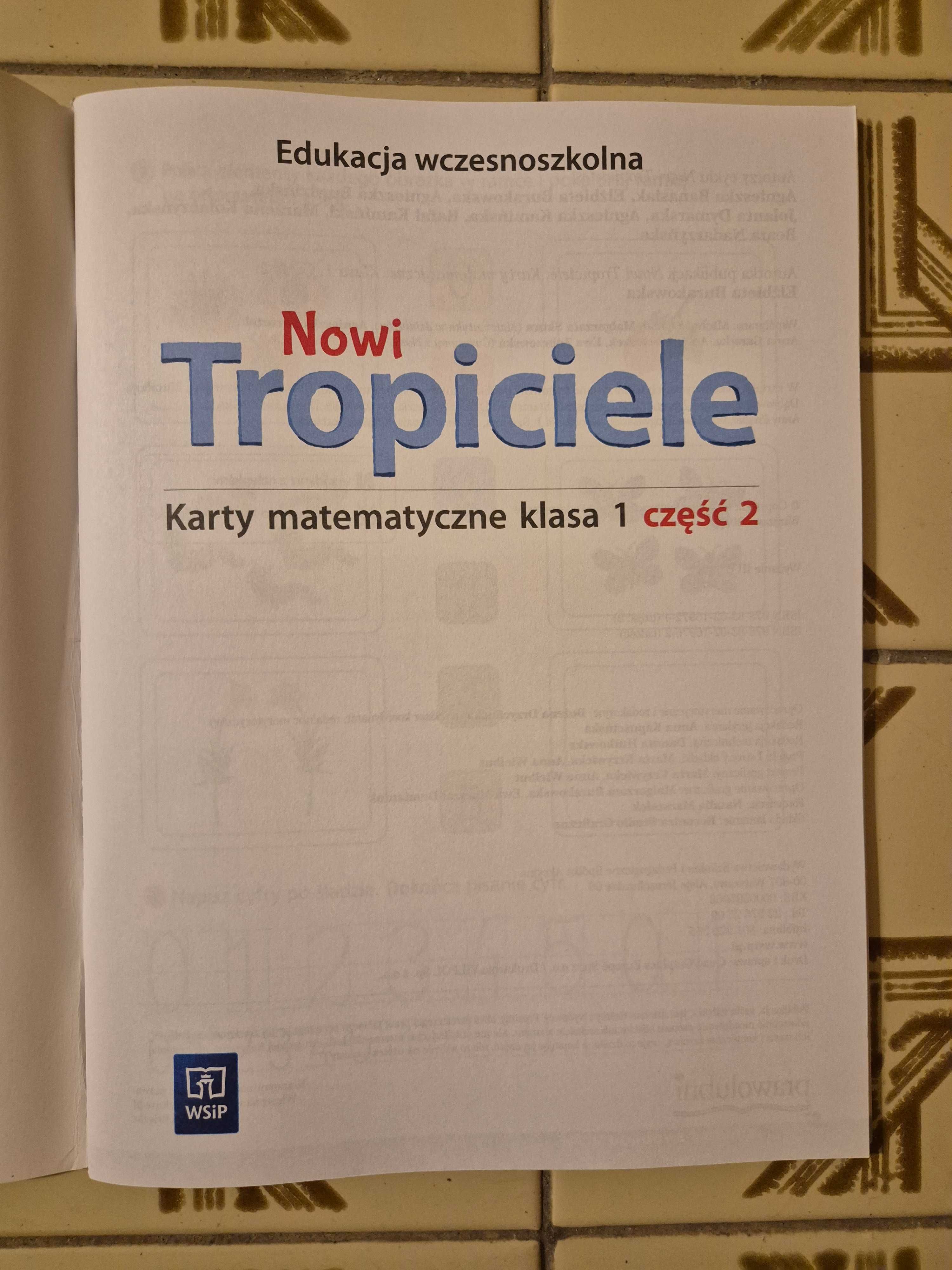 Nowi Tropiciele. Karty matematyczne. Klasa 1. Część 2