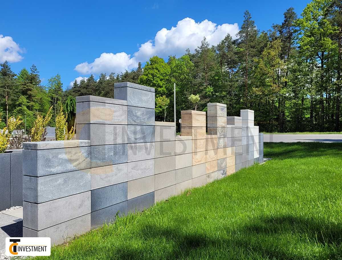 Bloczek pustak słupek betonowy ogrodzeniowy z betonu 50x20x20 PROMOCJA