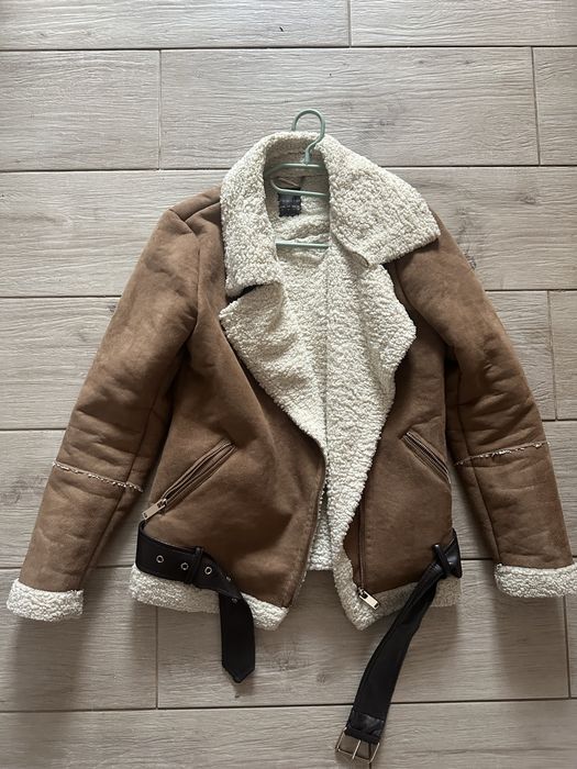 kożuch kurtka pilotka ramoneska kożuszek