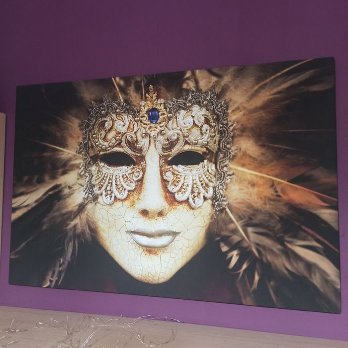 Obraz Maska wenecka drukowany na płótnie 60x90