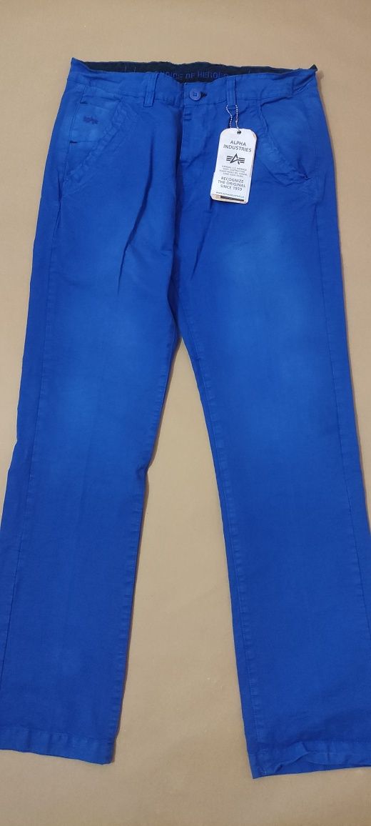 Spodnie męskie niebieskie