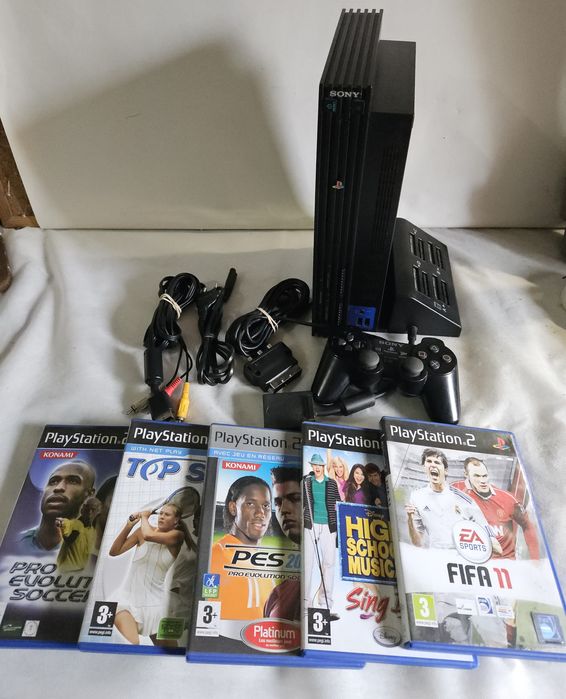 Ps2 com jogos a funcionar