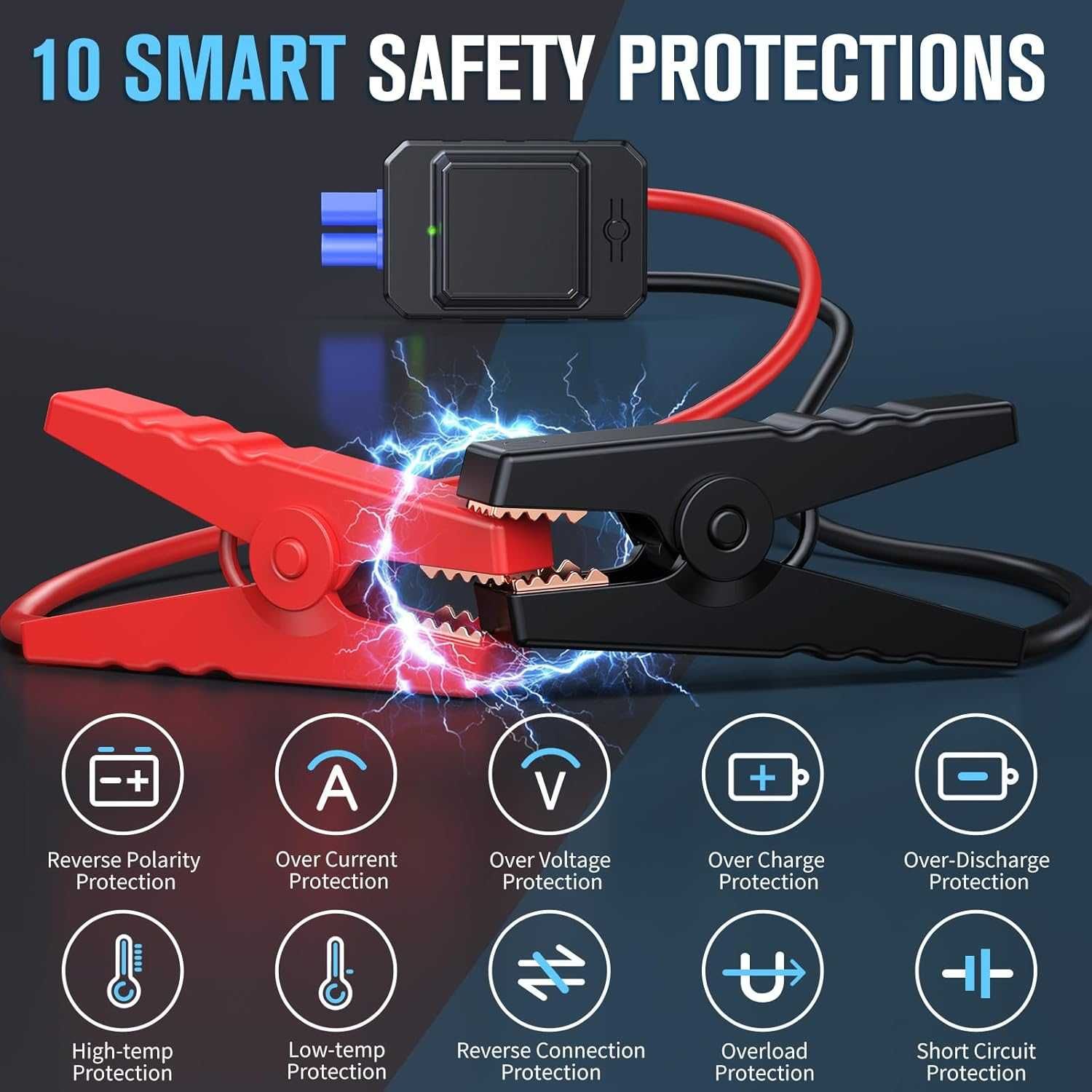 Powerbank Auto Starter Booster z Kompresorem do opon LD12 +Latarka