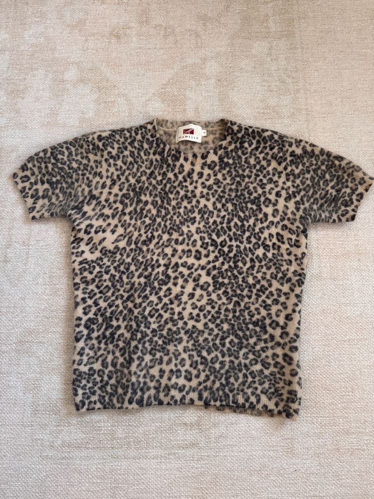 Sweterek angora panterka viral XS