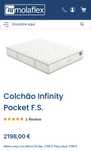 Colchão 160x200 MOLAFLEX Infinity Pocket - TOPO DE GAMA