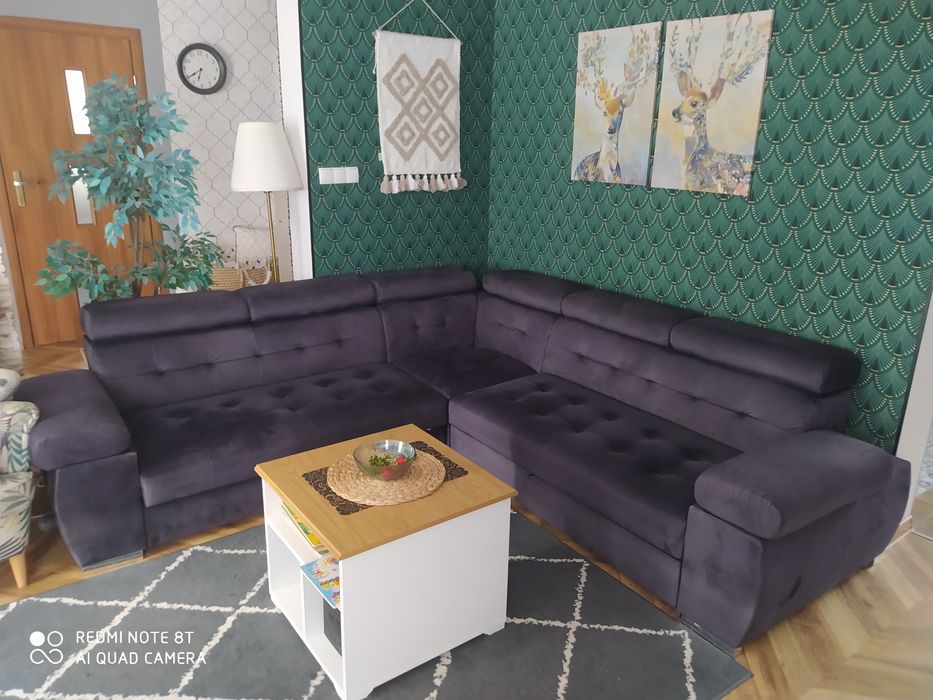 Sofa/narożnik/kanapa rozkładana, funkcja spania.