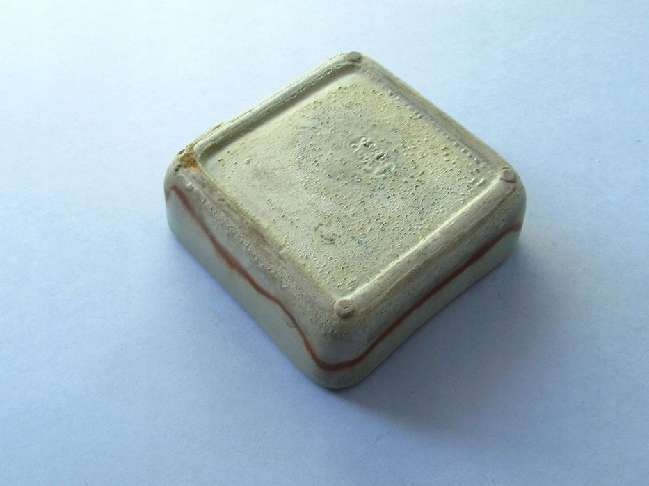 1950 sygnowana ceramiczna podstawka pojemnik