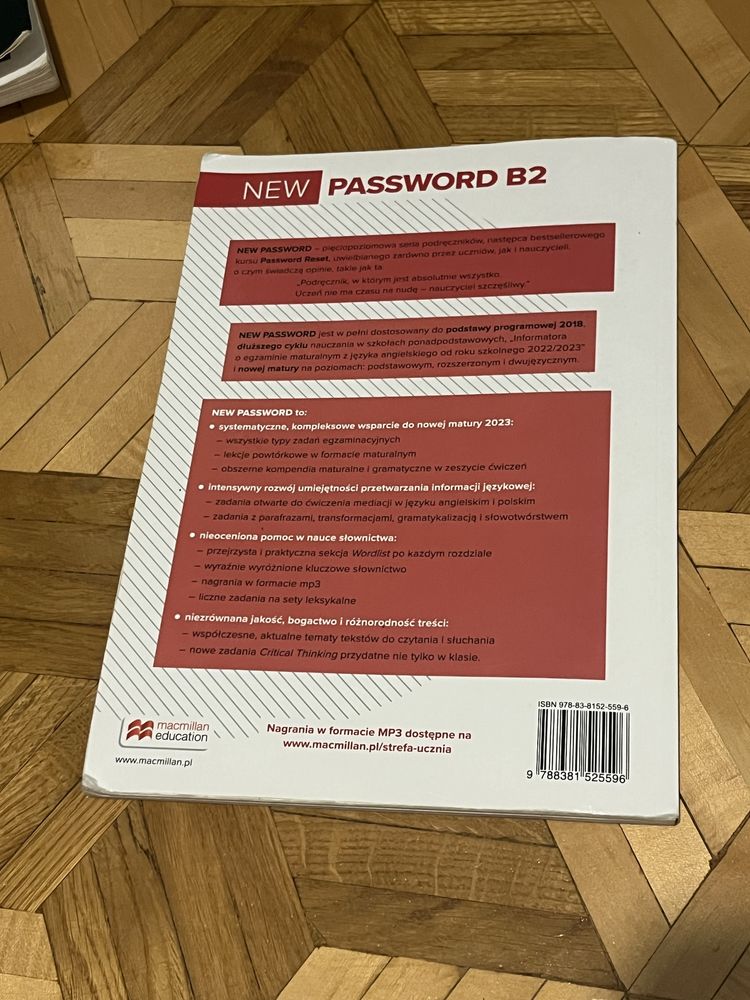 new password B2 macmillan