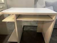 Białe solidne biurko stolarz