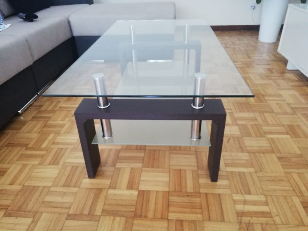 Móvel de sala/televisão + 1 cubo de parede + mesa de centro
