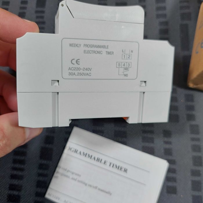 Крутой электрический недельный профи таймер, установка на DIN-рейку