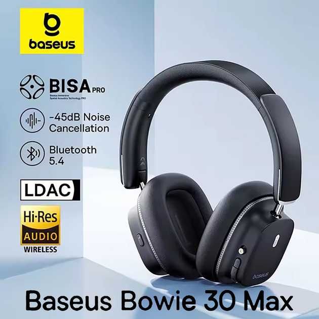 Бездротові навушники Baseus Bowie 30 Max з активним шумопоглинанням