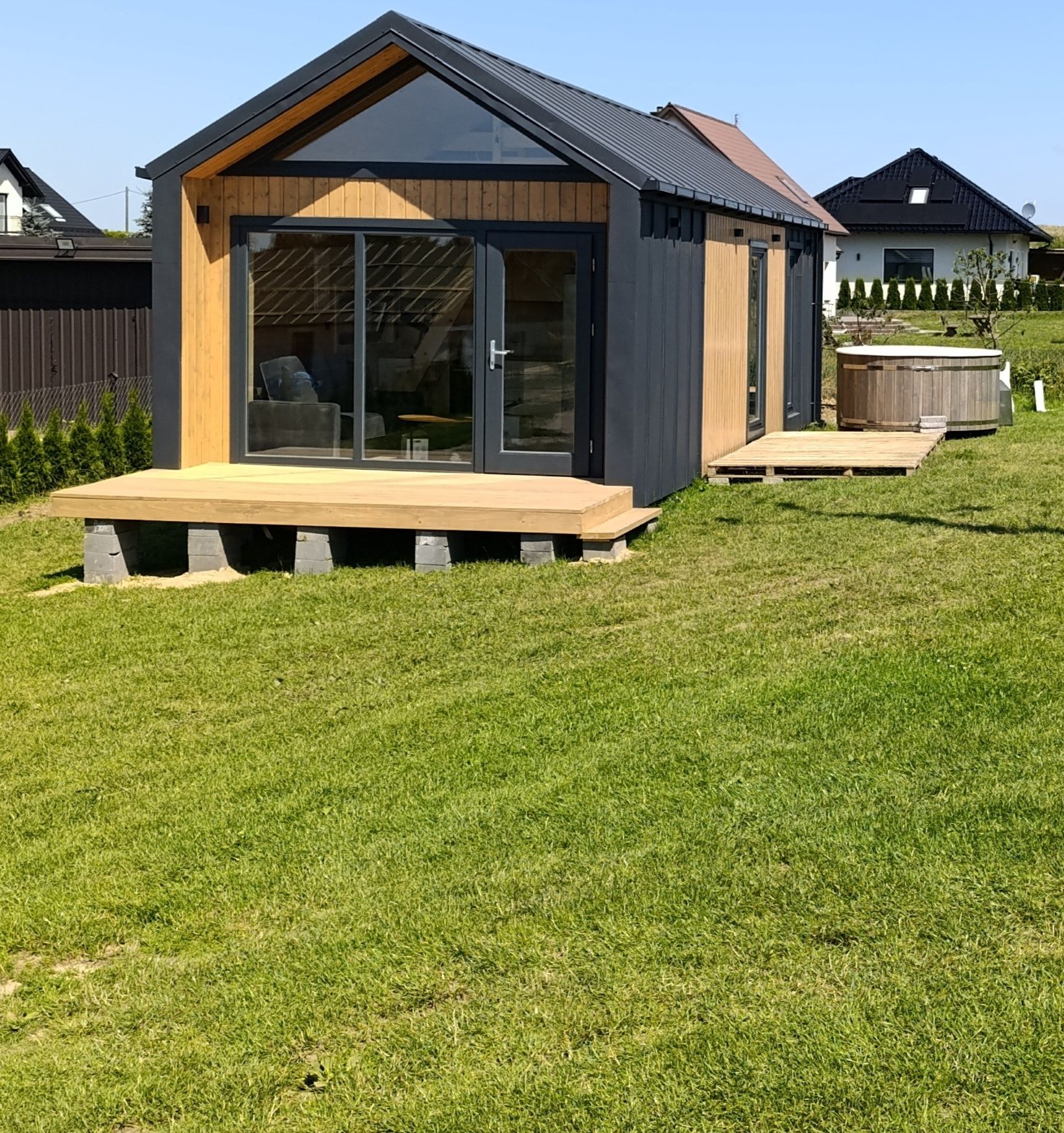 Nowy domek z BALIA JACUZZI,Staw, Kaszuby