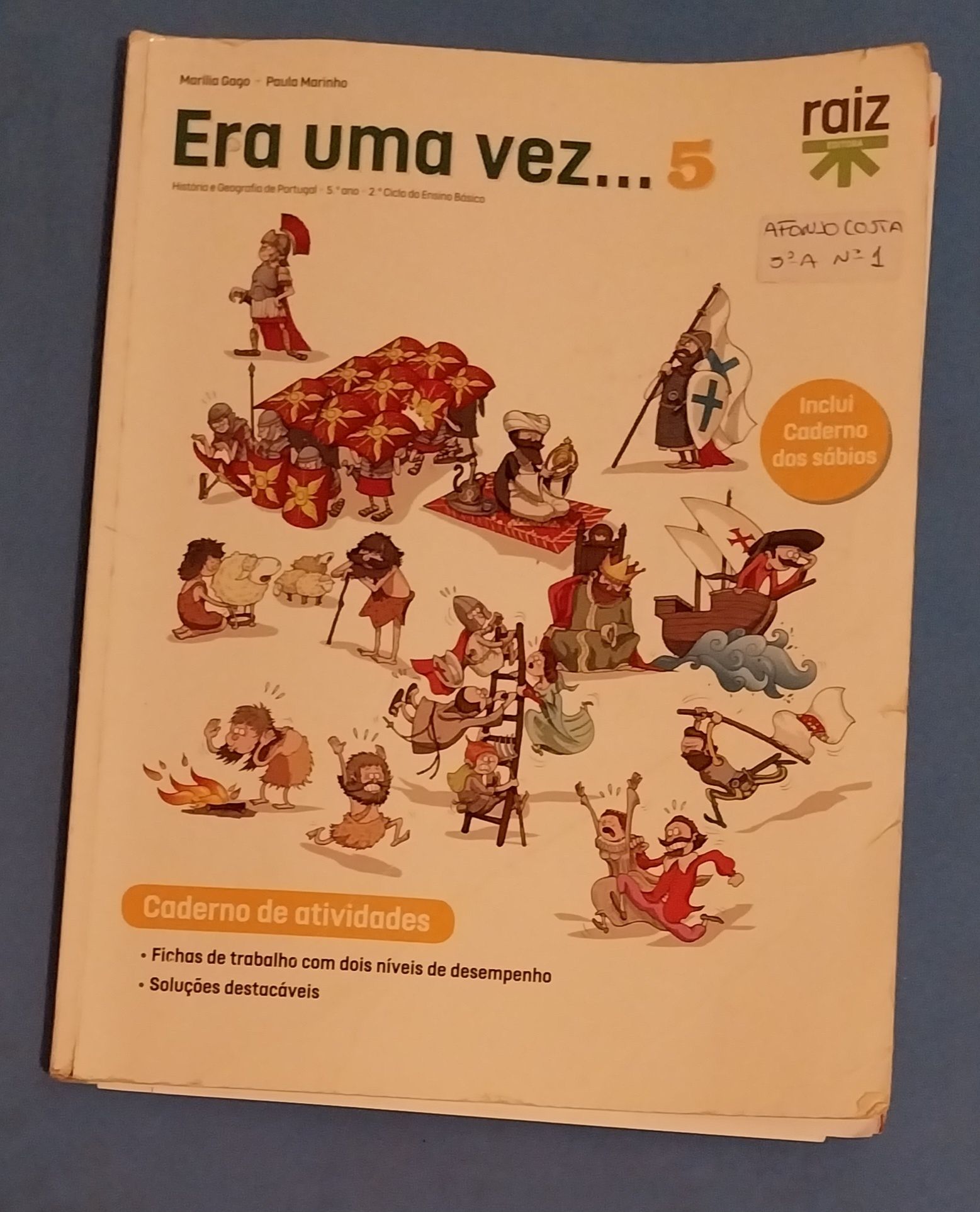 Caderno de atividades de História do 5°ano
