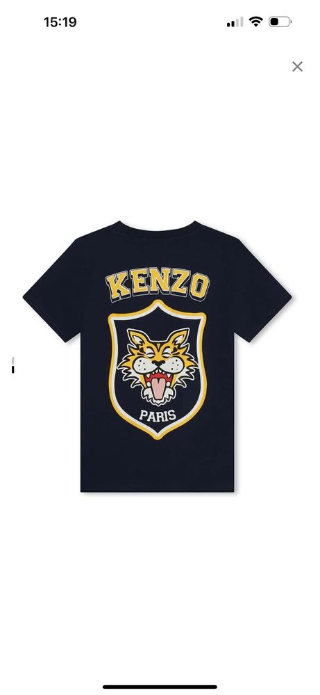 Синя футболка Kenzo kids