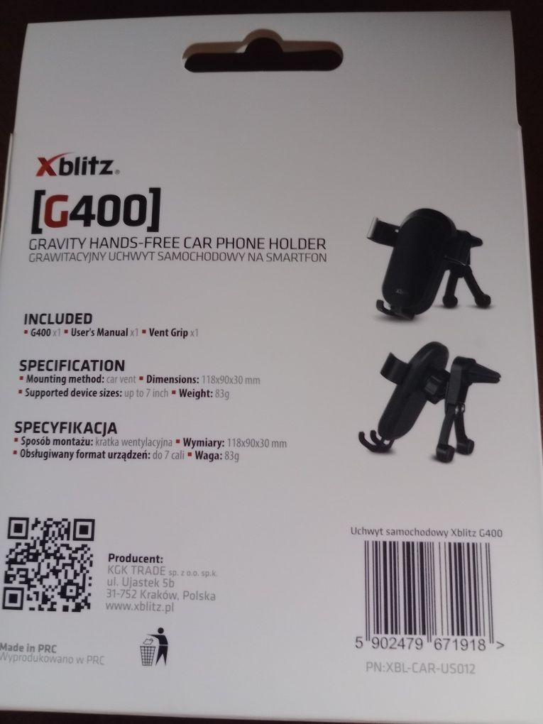 Uchwyt do smartfonów Xblitz G4000