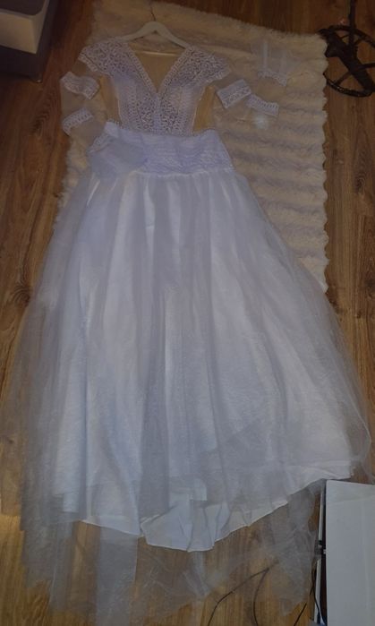 Nowa suknia ślubna boho rozmiar L