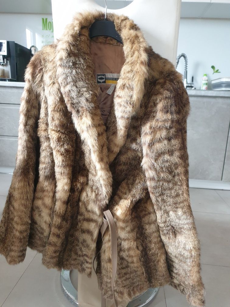 futro  naturalne M/L z kota koty kot