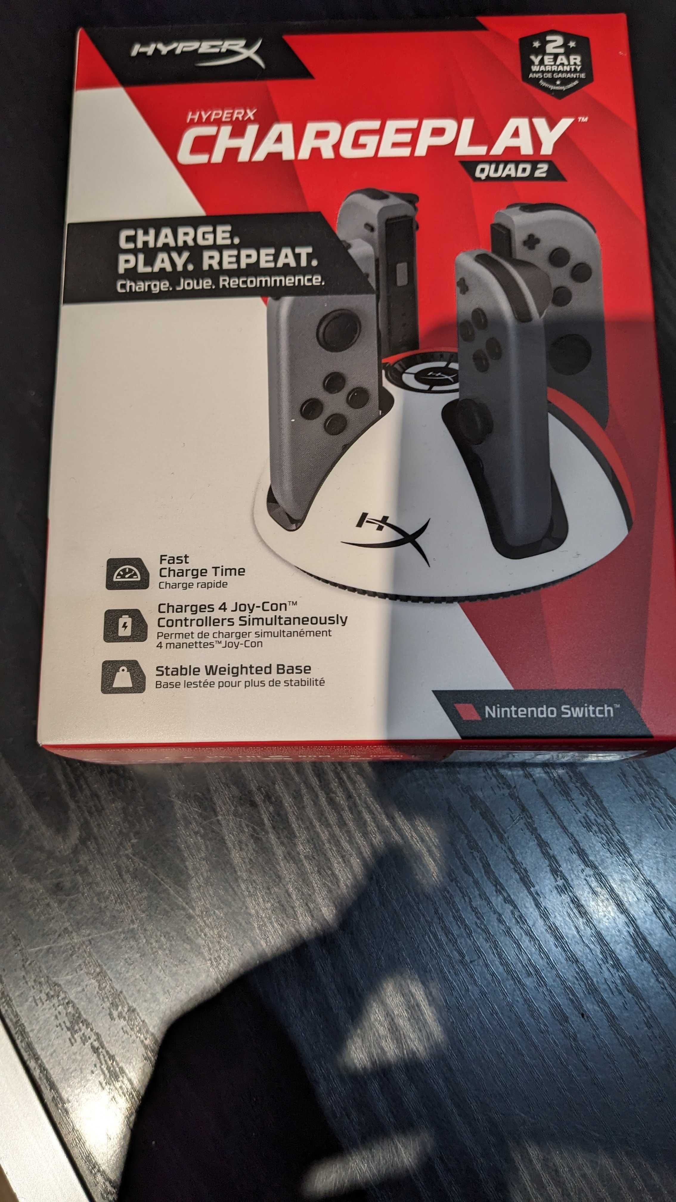 Hyperx Chargeplay Quad 2 dla switcha Nintendo Switch stacja ładująca