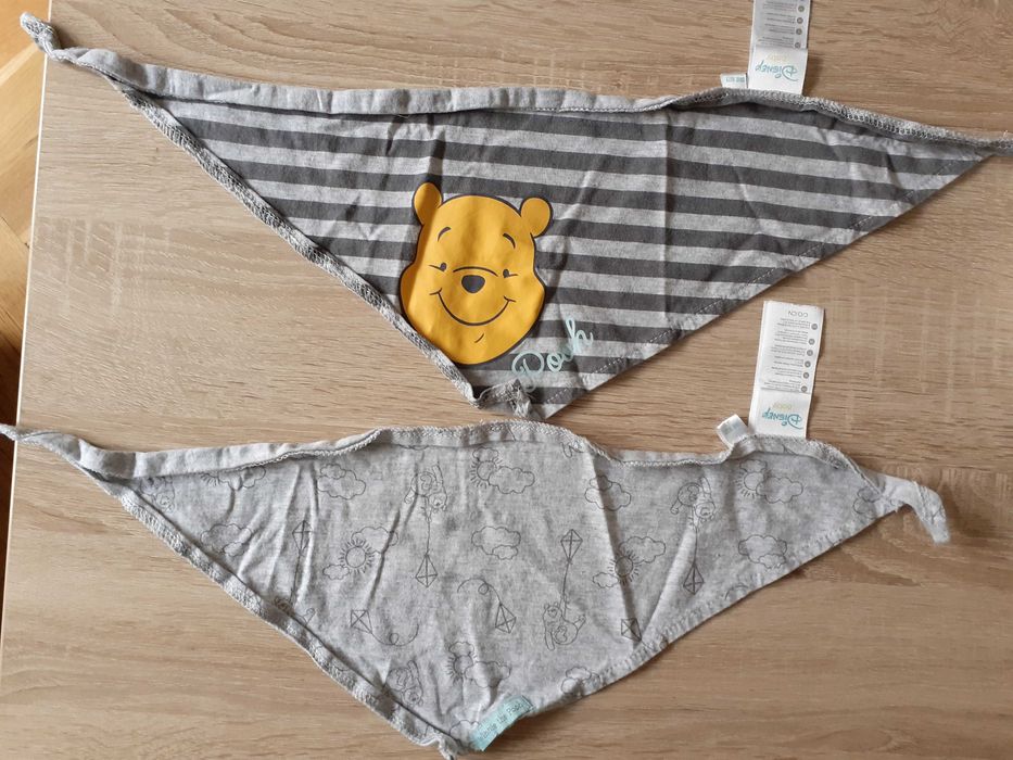 2 szt. śliniak szalik bandana chustka dla dziecka Kubuś Puchatek