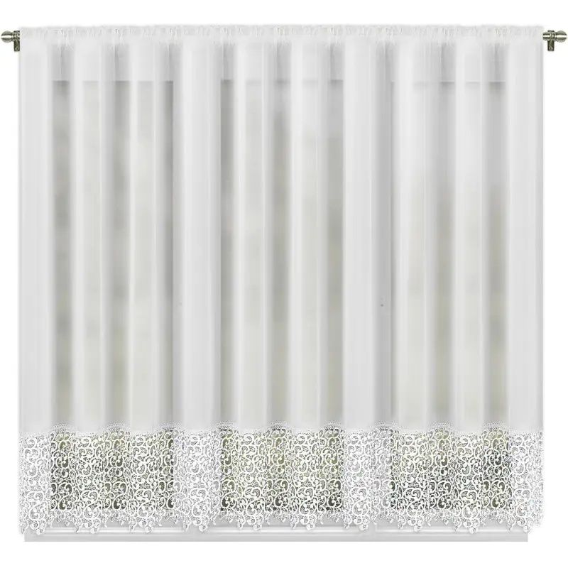 Firana 180x400 z gipiurą dół prosty