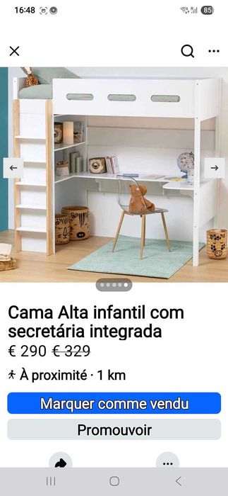 Cama alta Infantil