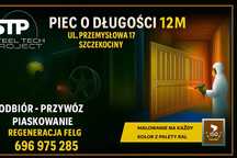 Malowanie Lakierowanie Proszkowe Piaskowanie Piec 12 metrów