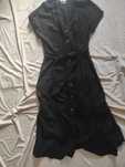 Sukienka czarna lniana Reserved r. 42/44