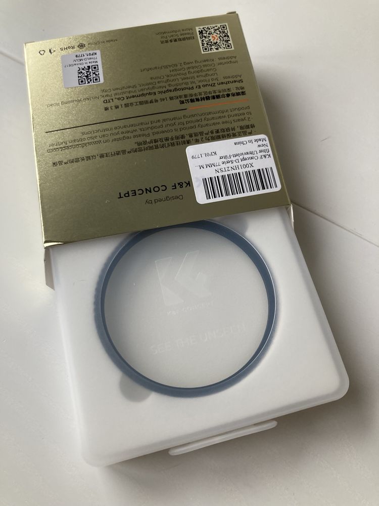 NOVO K&F Concept Nano-D filtro 77mm de proteção