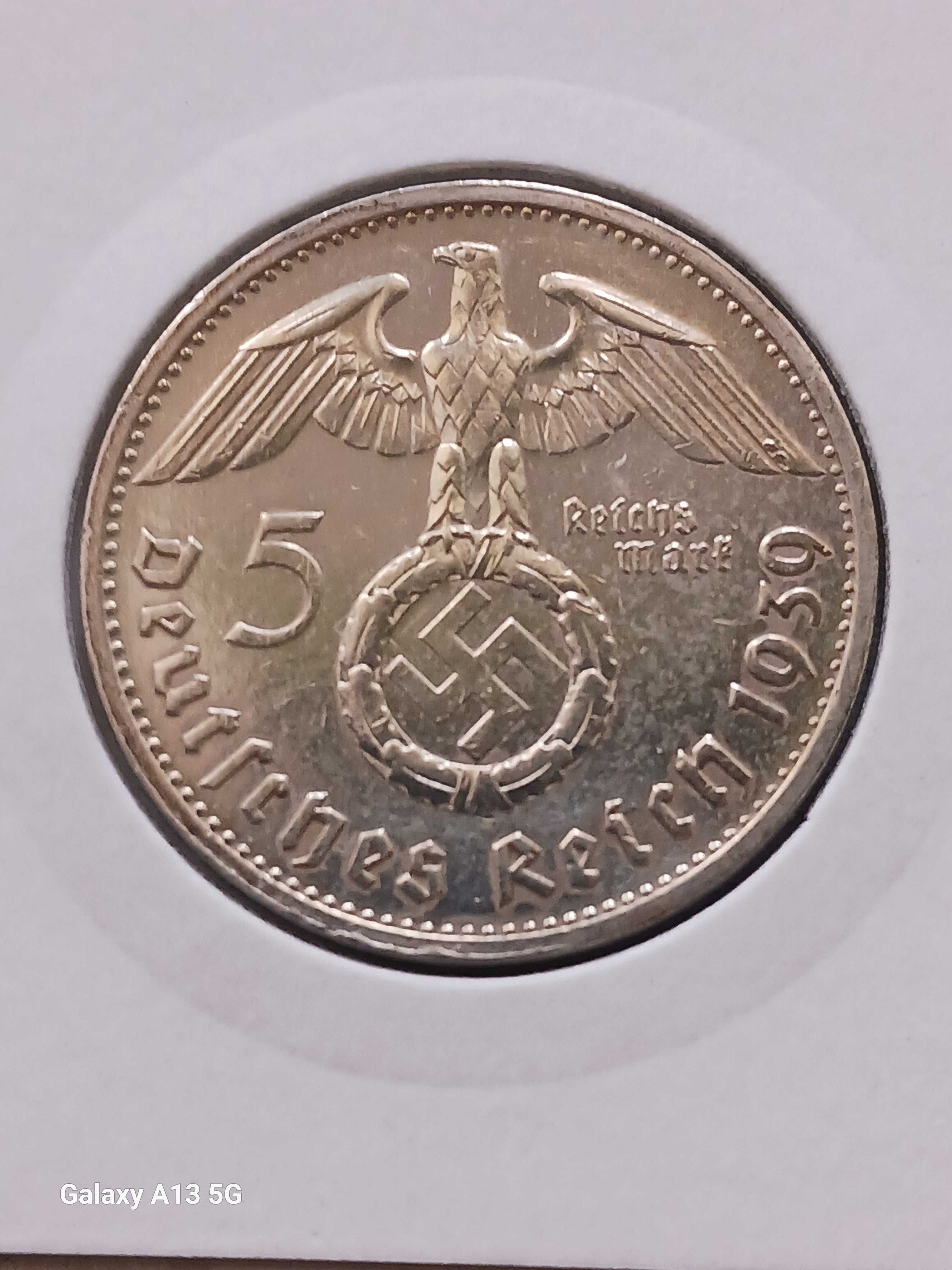 5 Marek Niemcy 1939 r. -Paul von Hindenburg - men. B - nr. 2