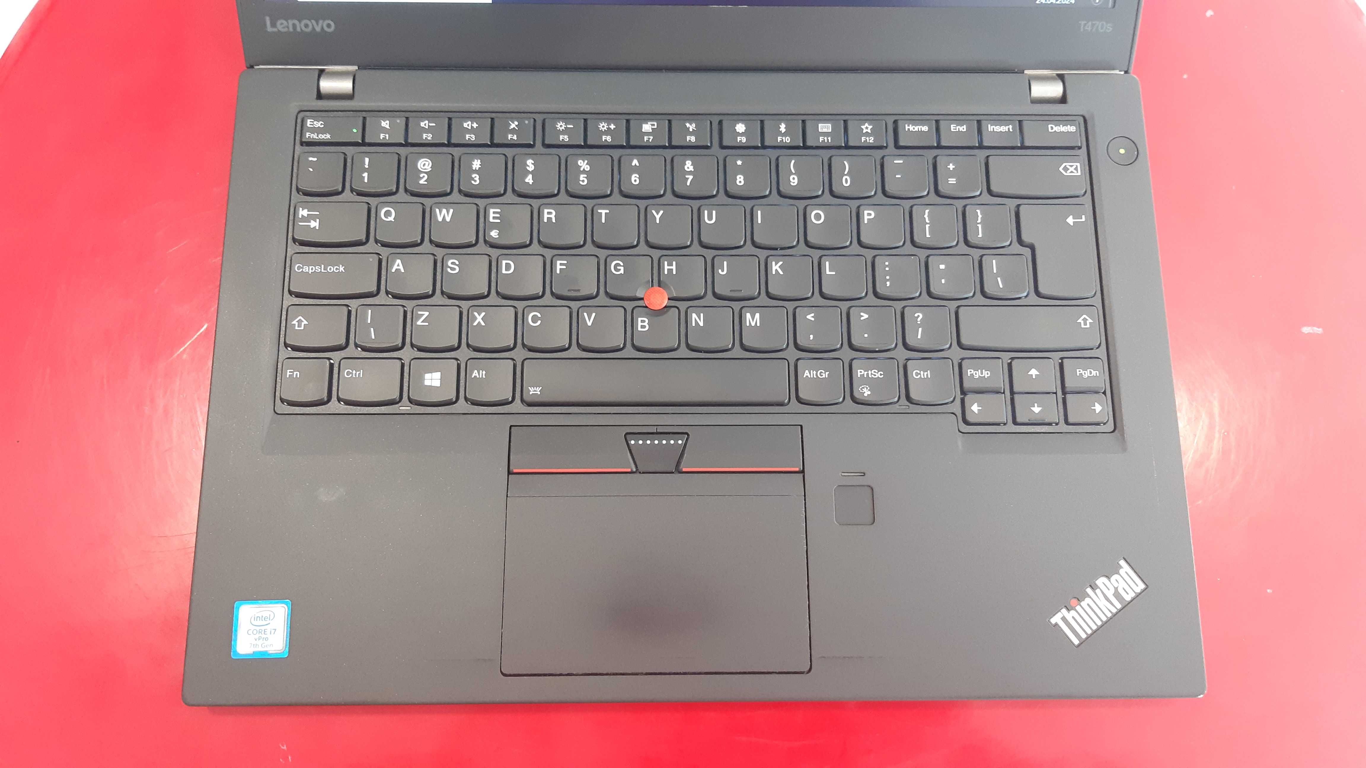 Laptop Lenovo ThinkPad T470s i7-7600u 16GB/512SSD LTE FHD FV23 Raty0%